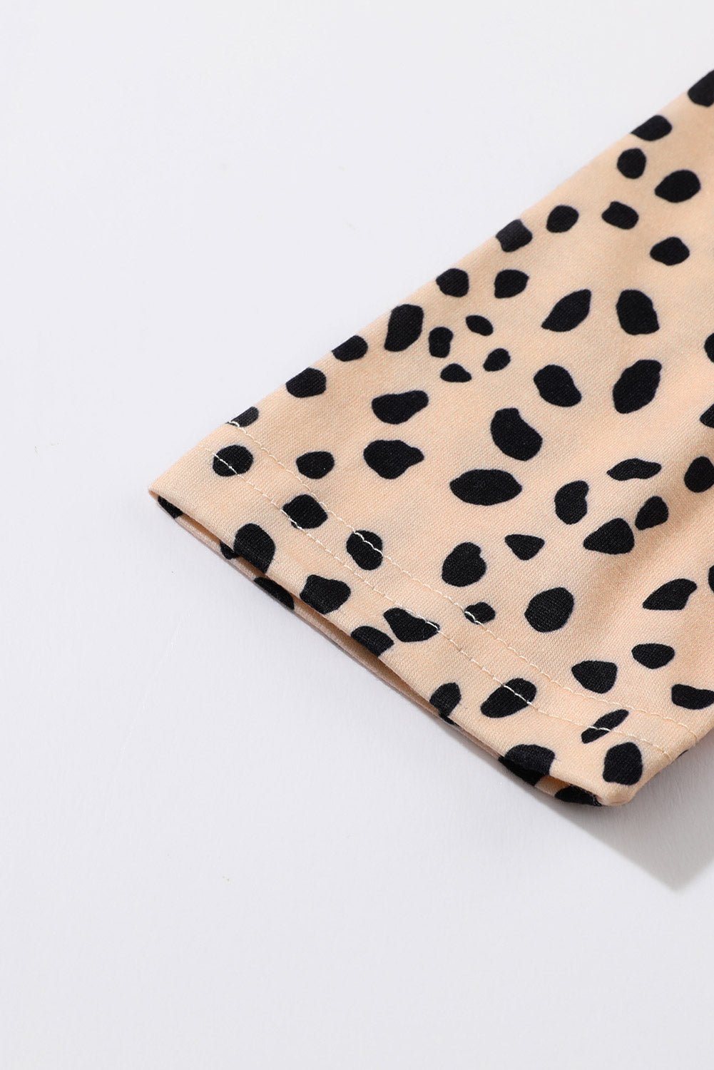 Leopard Long Sleeve Babydoll Dress