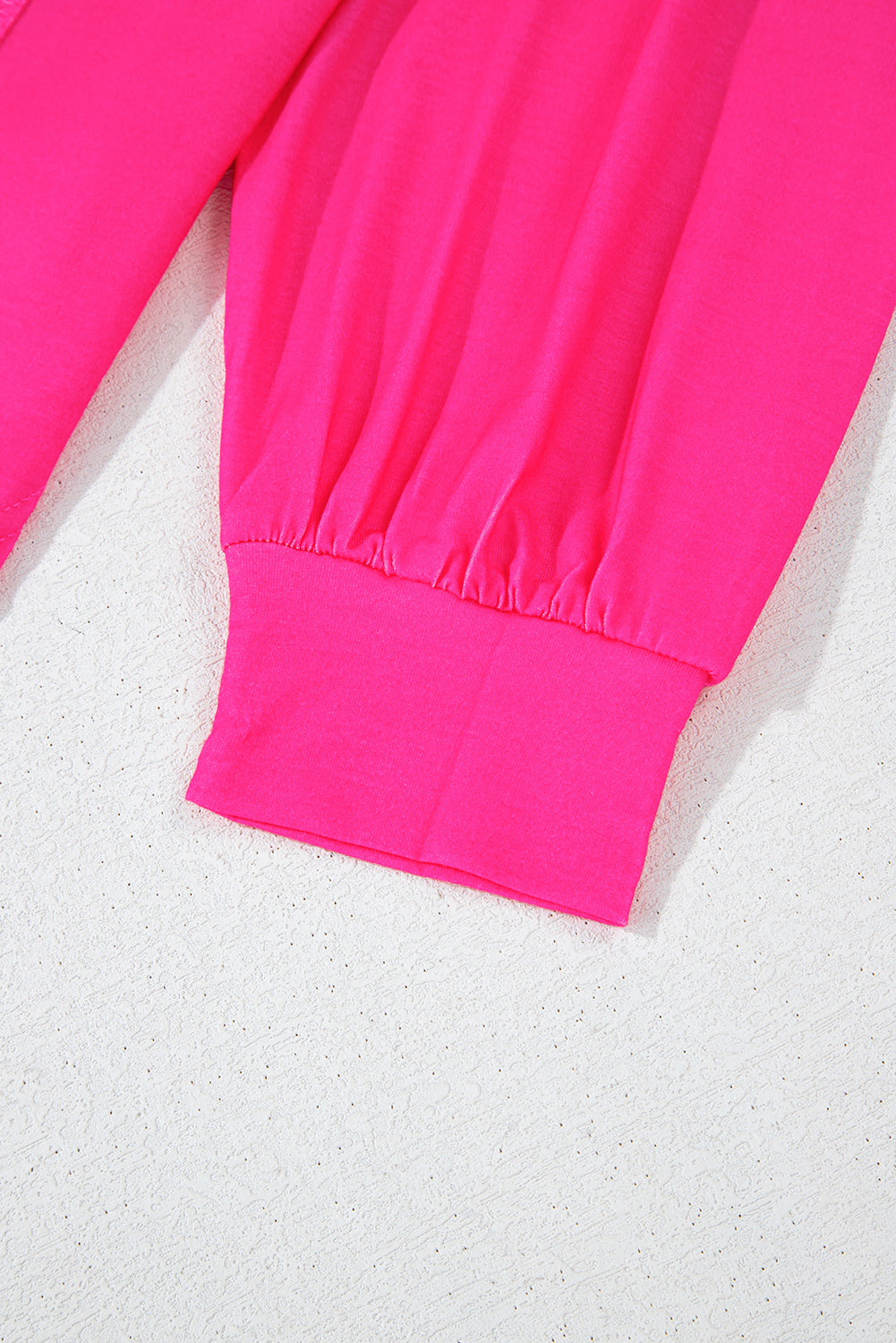 Blue Colorblock Striped Drop Shoulder Loose Top