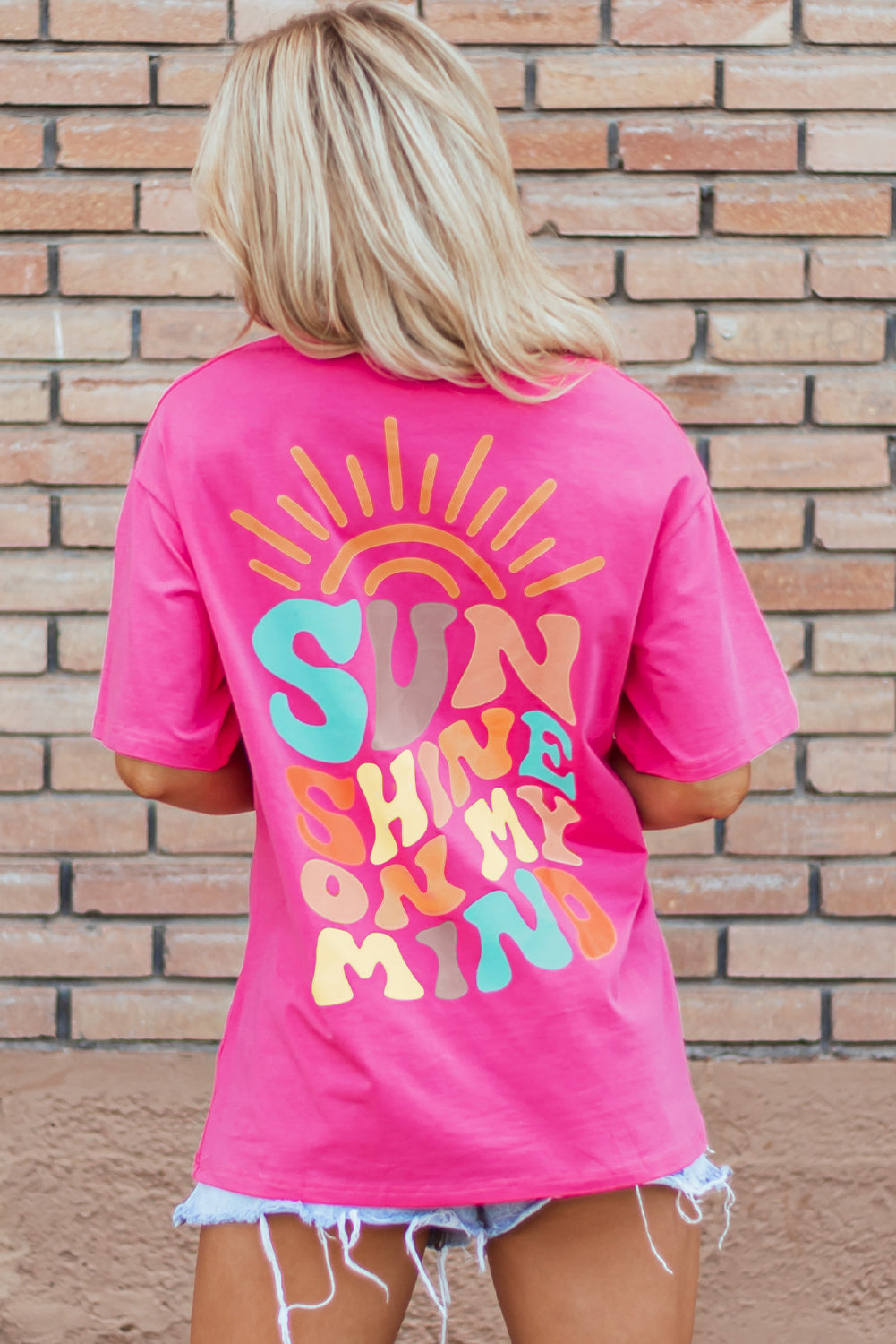 Mint Green SUNSHINE ON MY MIND Graphic Tee