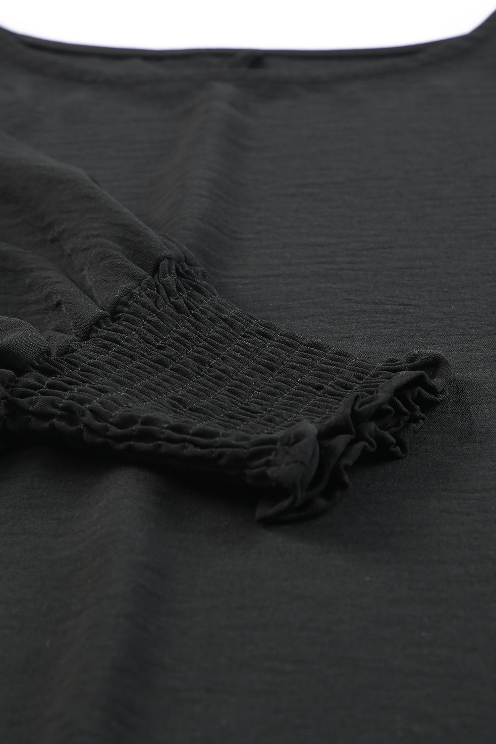 Rose Smocked Wrist Shift Top