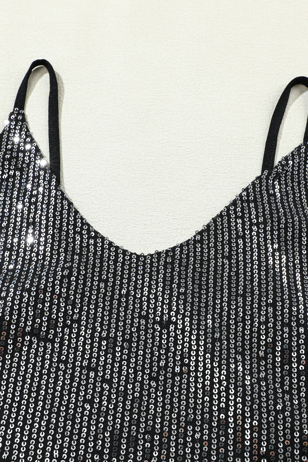 Gray Sequin Tank Top