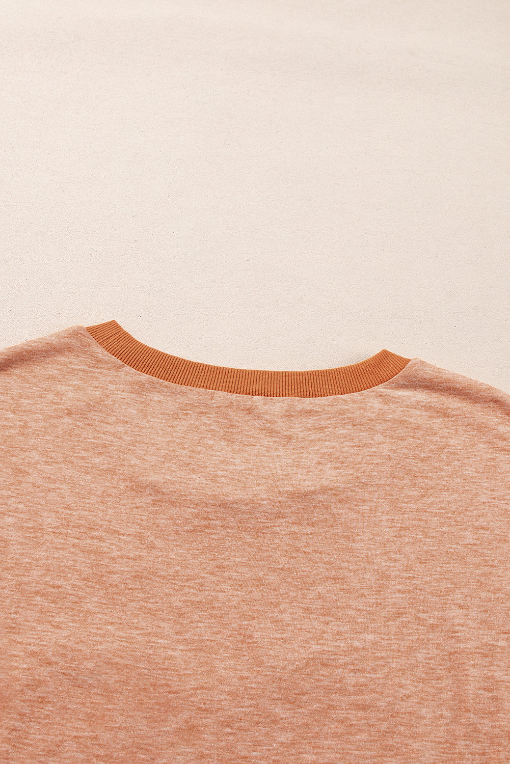 Desert Gold Stud Heart Patch Textured Front Dolman Top