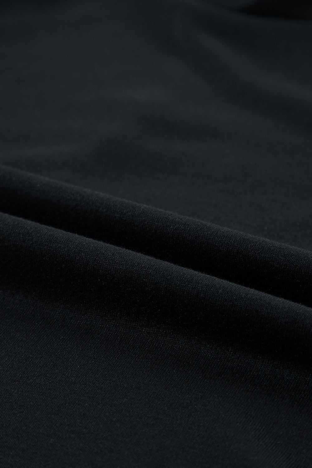 Black Flutter Sleeve Crew Neck Shift Dress