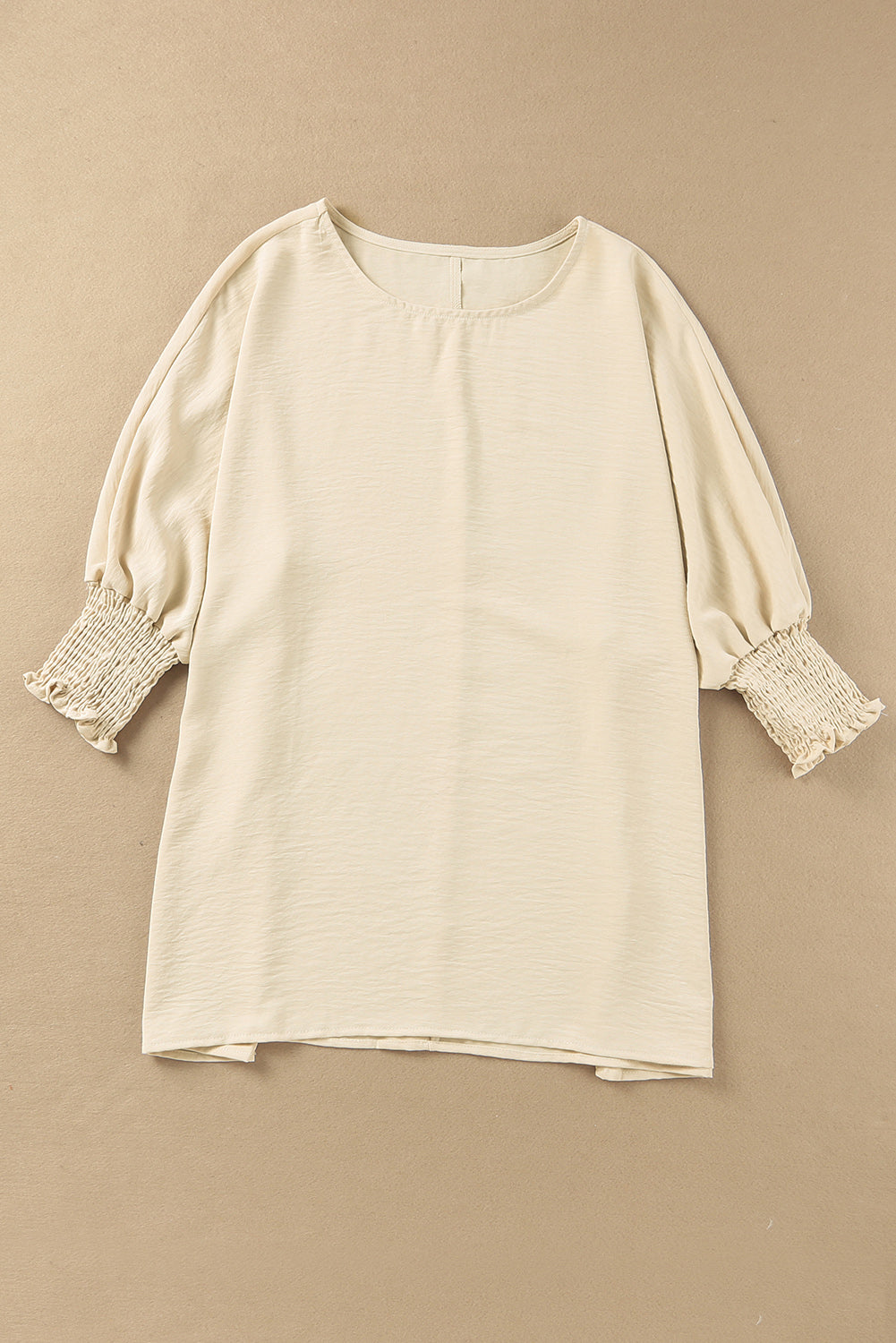 Rose Smocked Wrist Shift Top