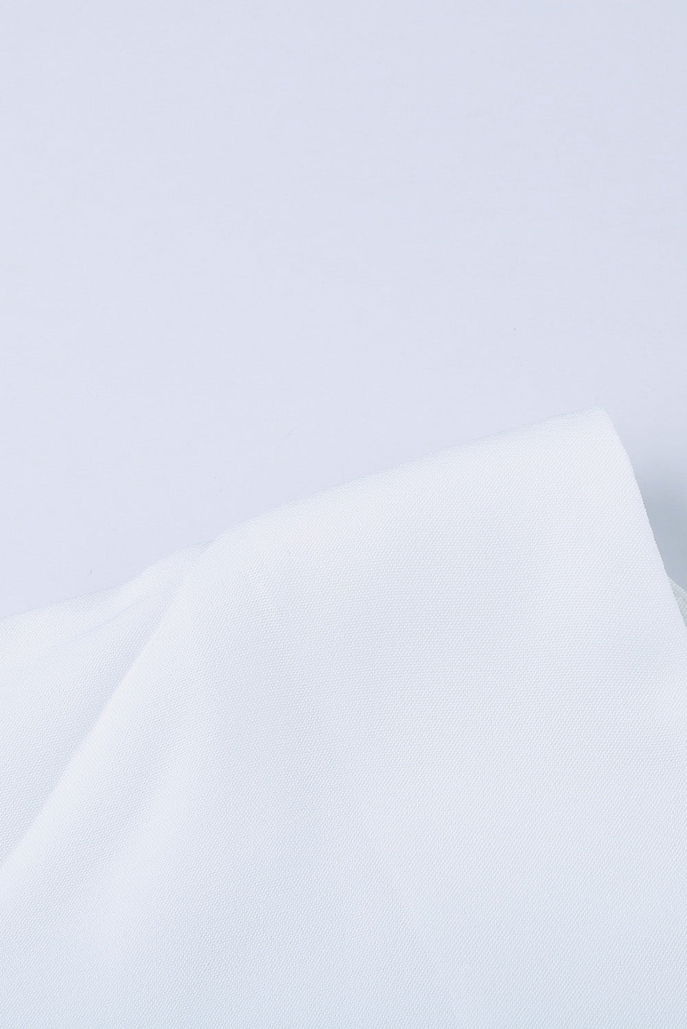 White V Neck 3/4 Sleeve High Low Hem Shirt