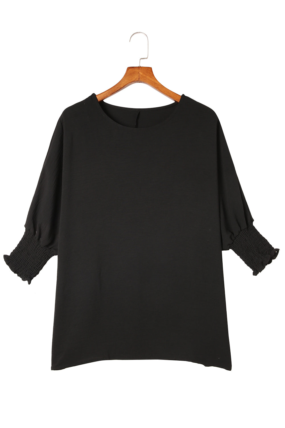 Rose Smocked Wrist Shift Top