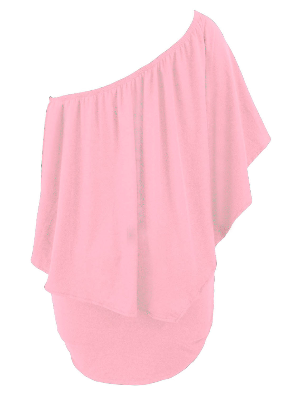 Multiple Dressing Layered Dark Blue Mini Poncho Dress