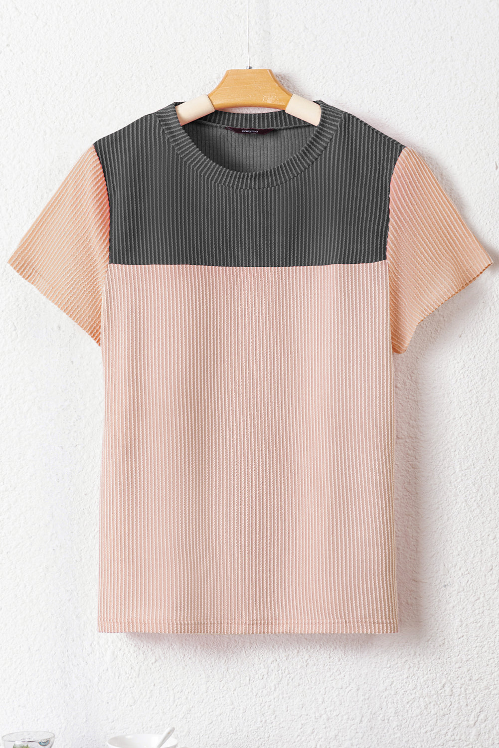 Skobeloff Rib Textured Colorblock T Shirt