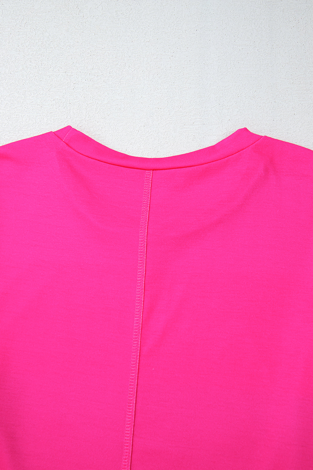 Blue Colorblock Striped Drop Shoulder Loose Top