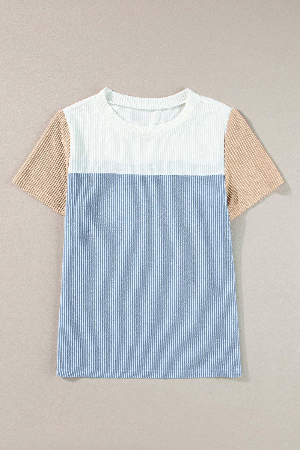 Skobeloff Rib Textured Colorblock T Shirt