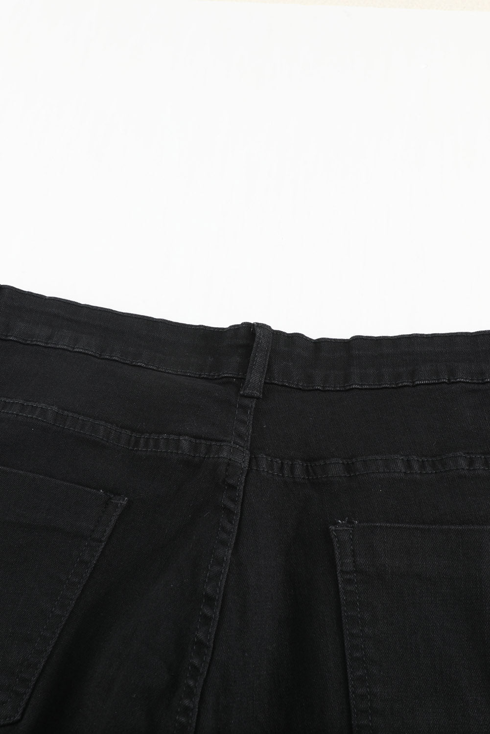 Black Wash Vintage Wide Leg Jeans