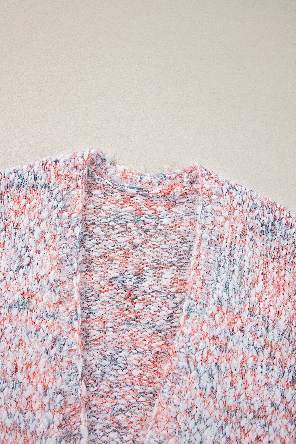 Yellow Multicolor Confetti Open Front Knit Cardigan