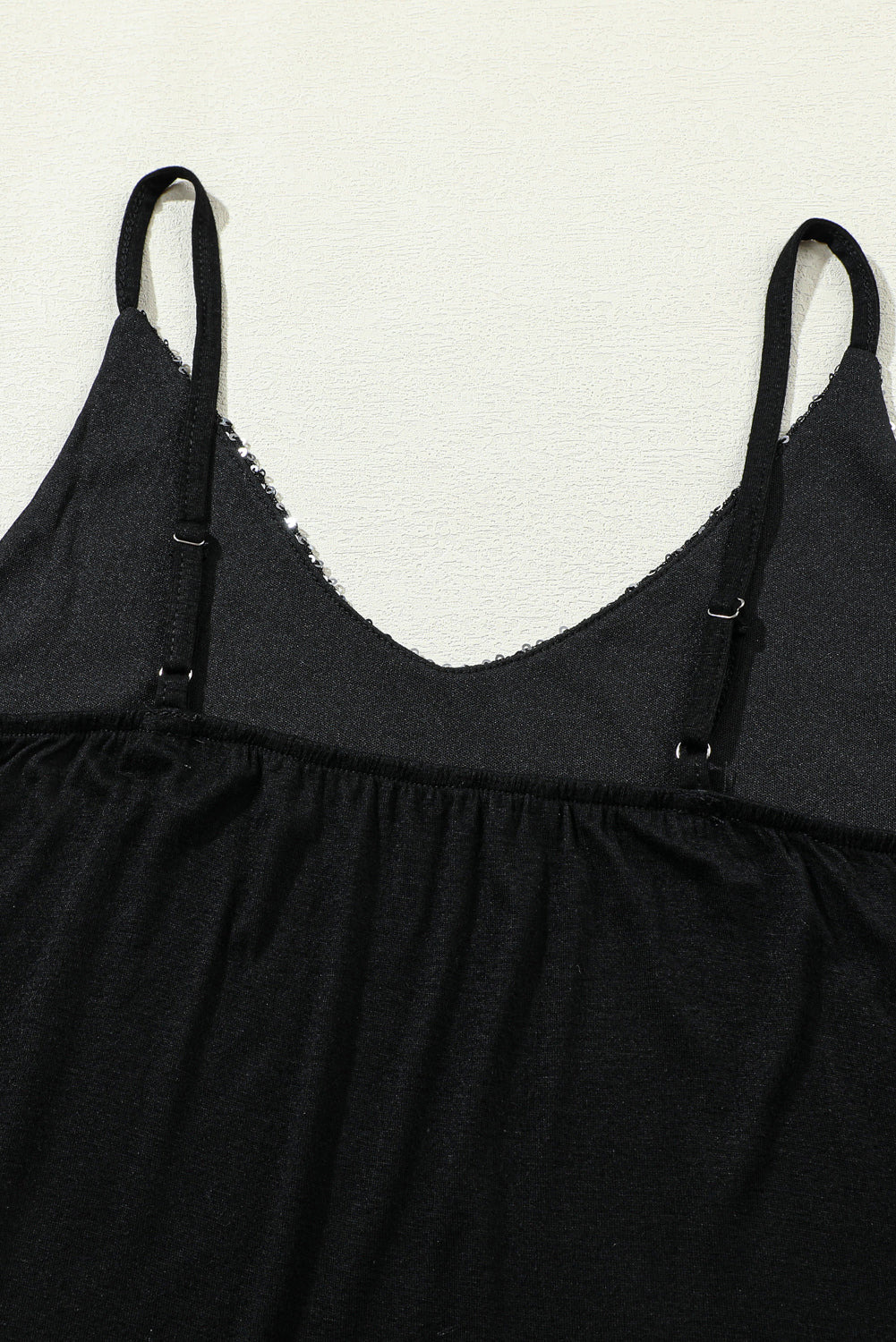 Gray Sequin Tank Top