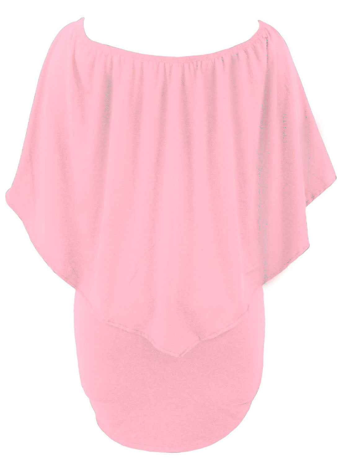Multiple Dressing Layered Dark Blue Mini Poncho Dress