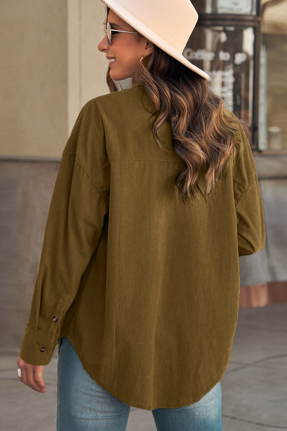Corduroy Button Pocket Shirt