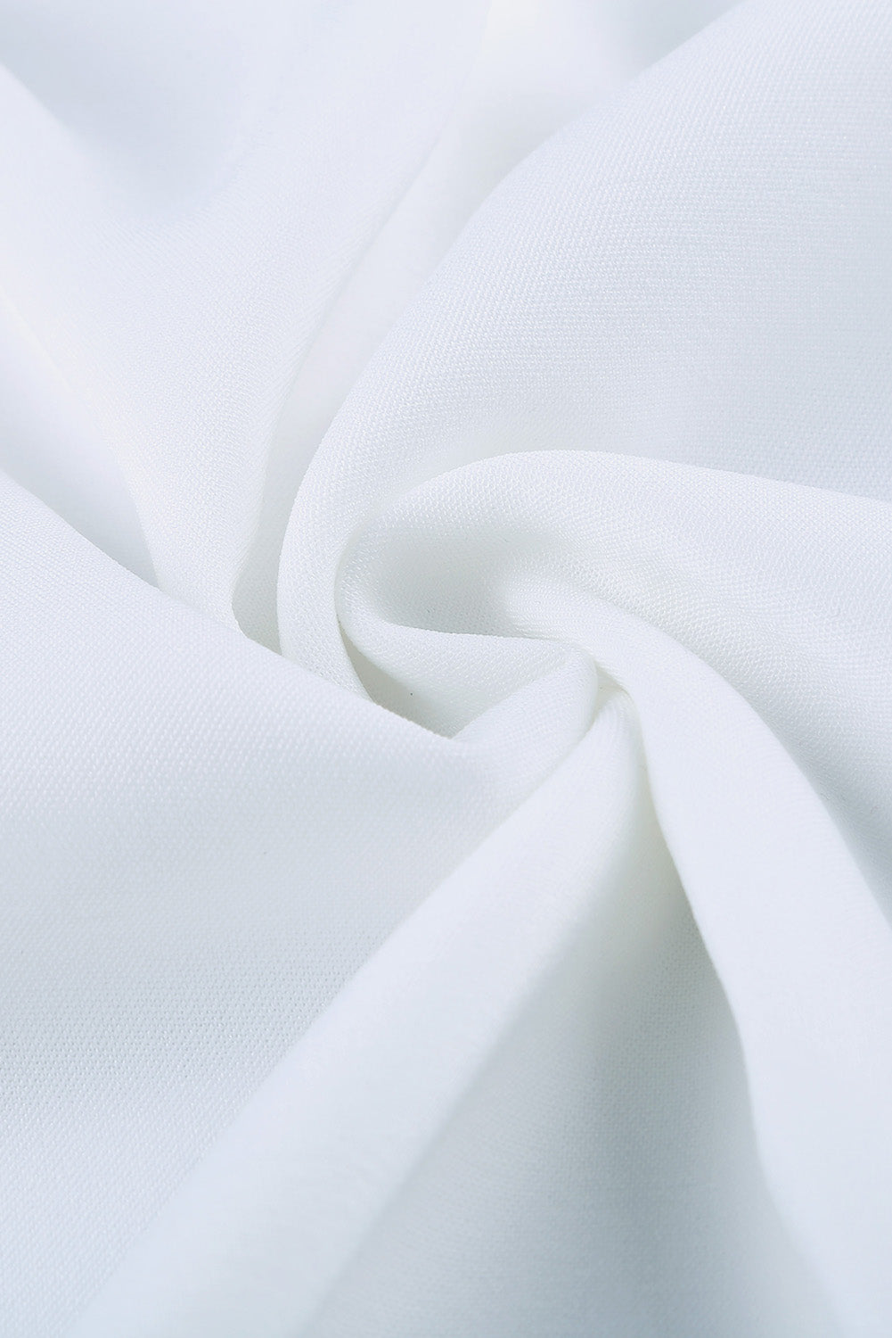 White V Neck 3/4 Sleeve High Low Hem Shirt