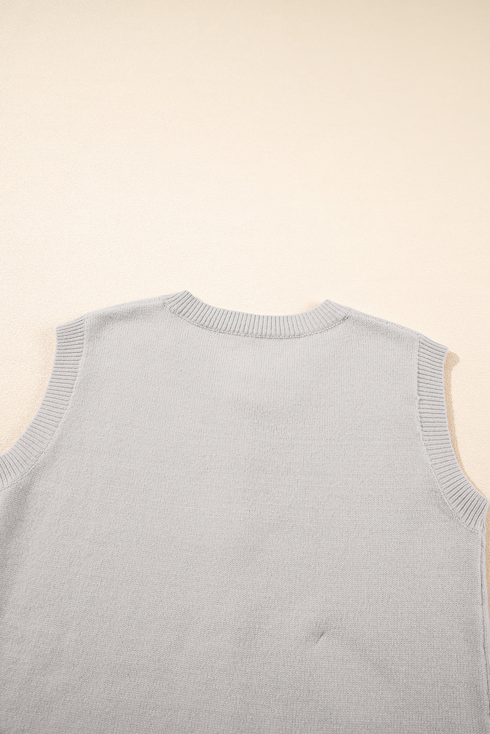 Jet Stream Button Up O Neck Sweater Vest