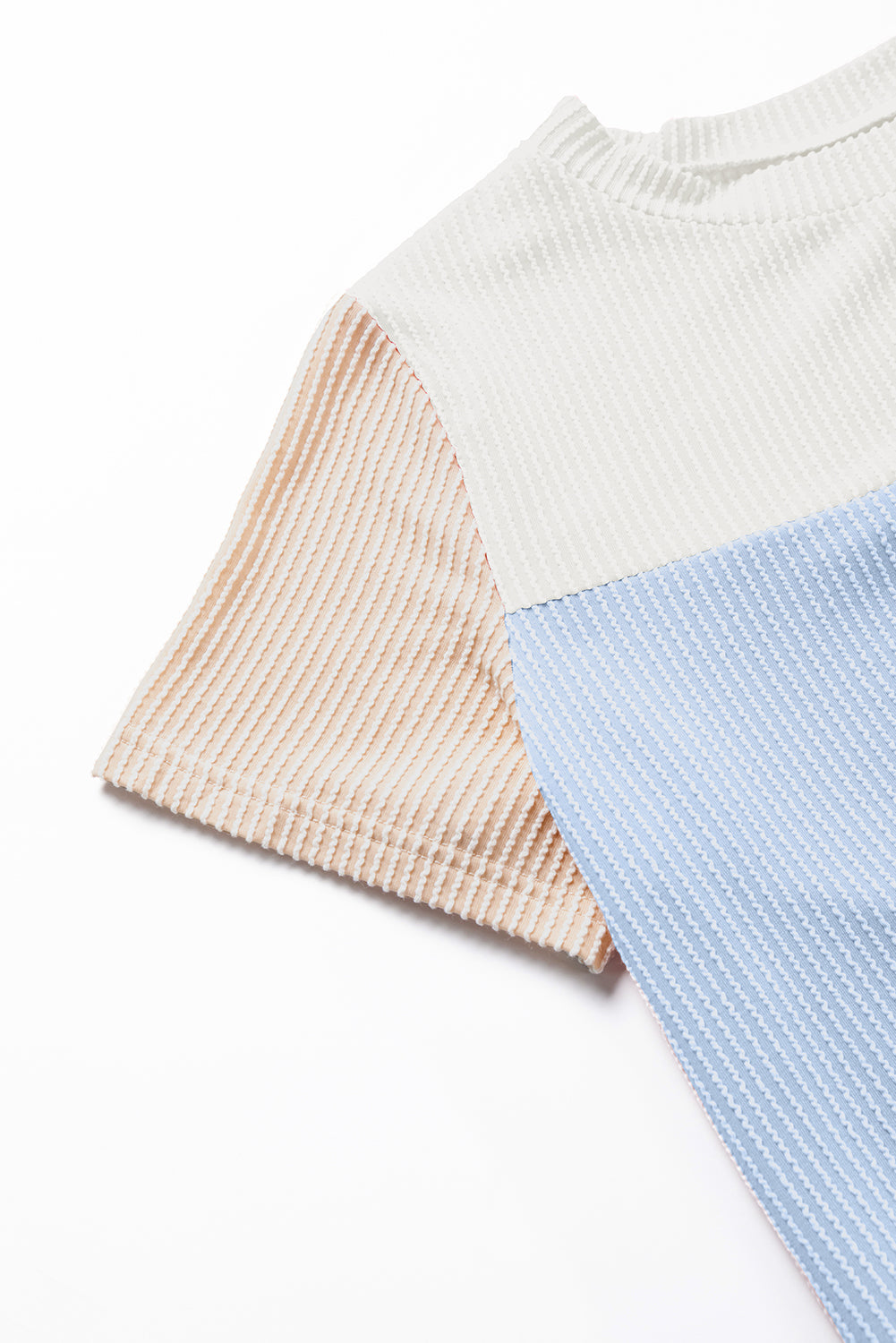 Skobeloff Rib Textured Colorblock T Shirt