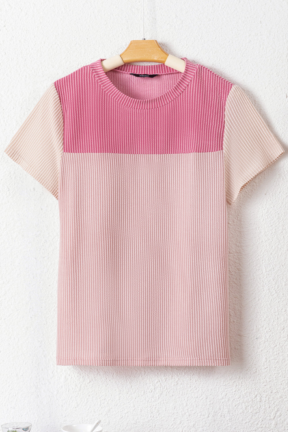 Skobeloff Rib Textured Colorblock T Shirt