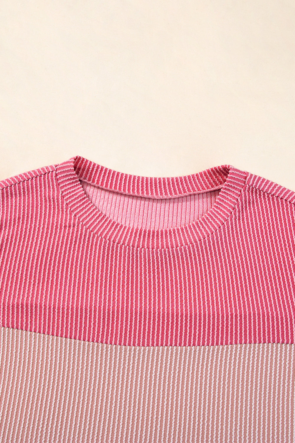 Skobeloff Rib Textured Colorblock T Shirt