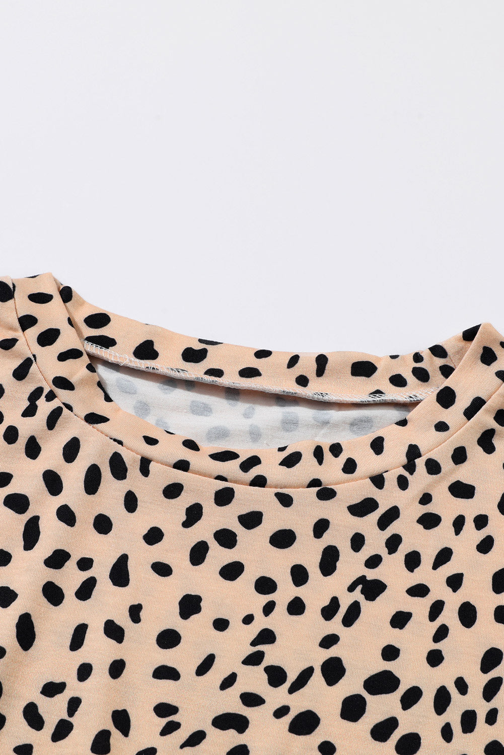 Leopard Long Sleeve Babydoll Dress