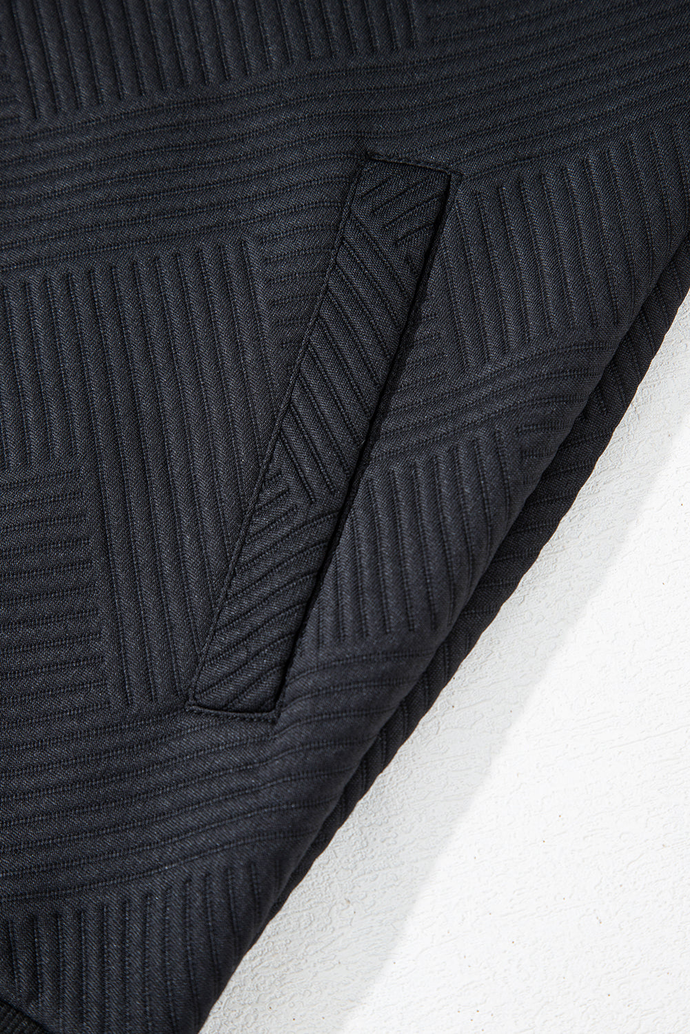 Myosotis Solid Textured Stand Neck Zipper Bomber Jacket