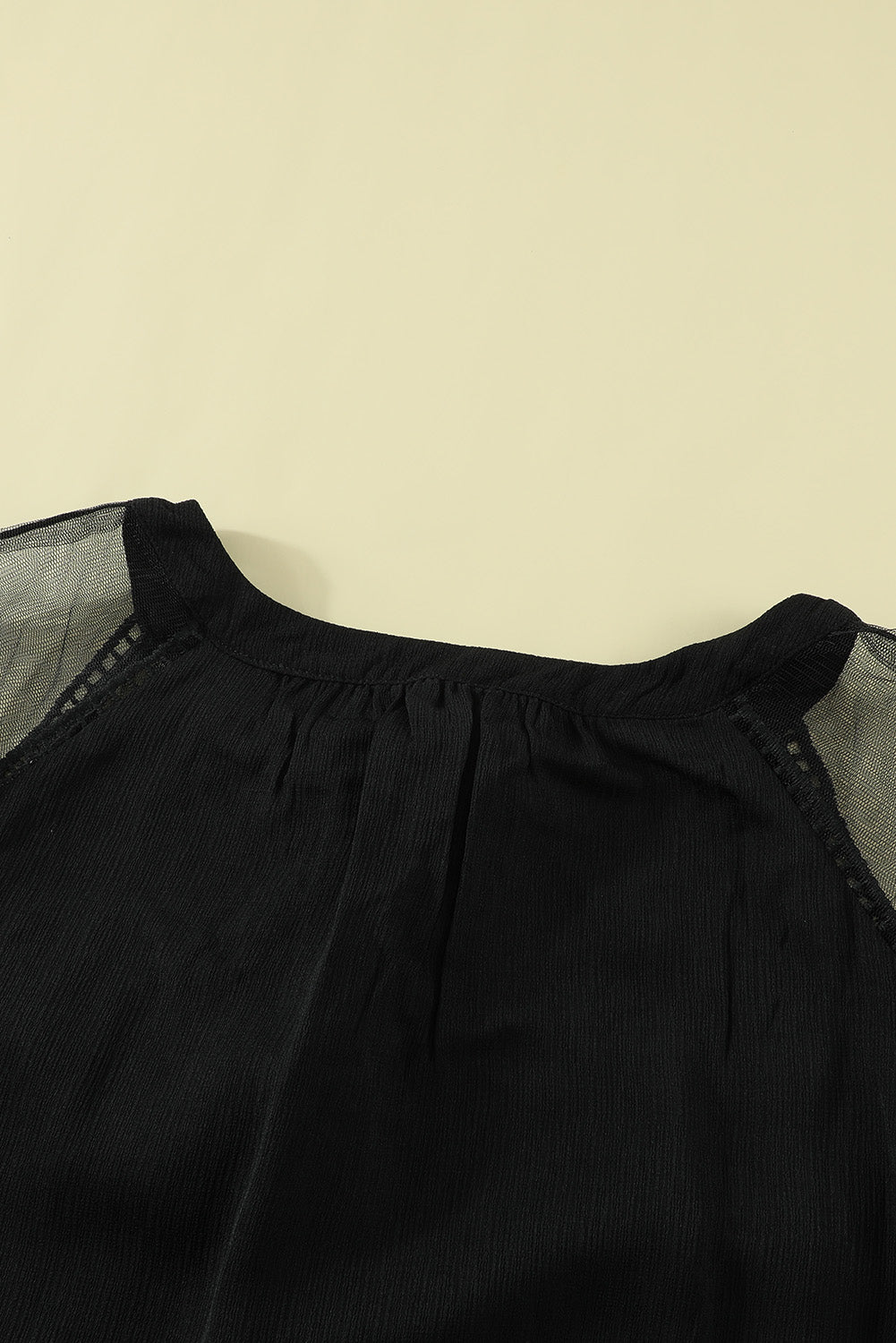 Black Formal Invitation Lace Blouse