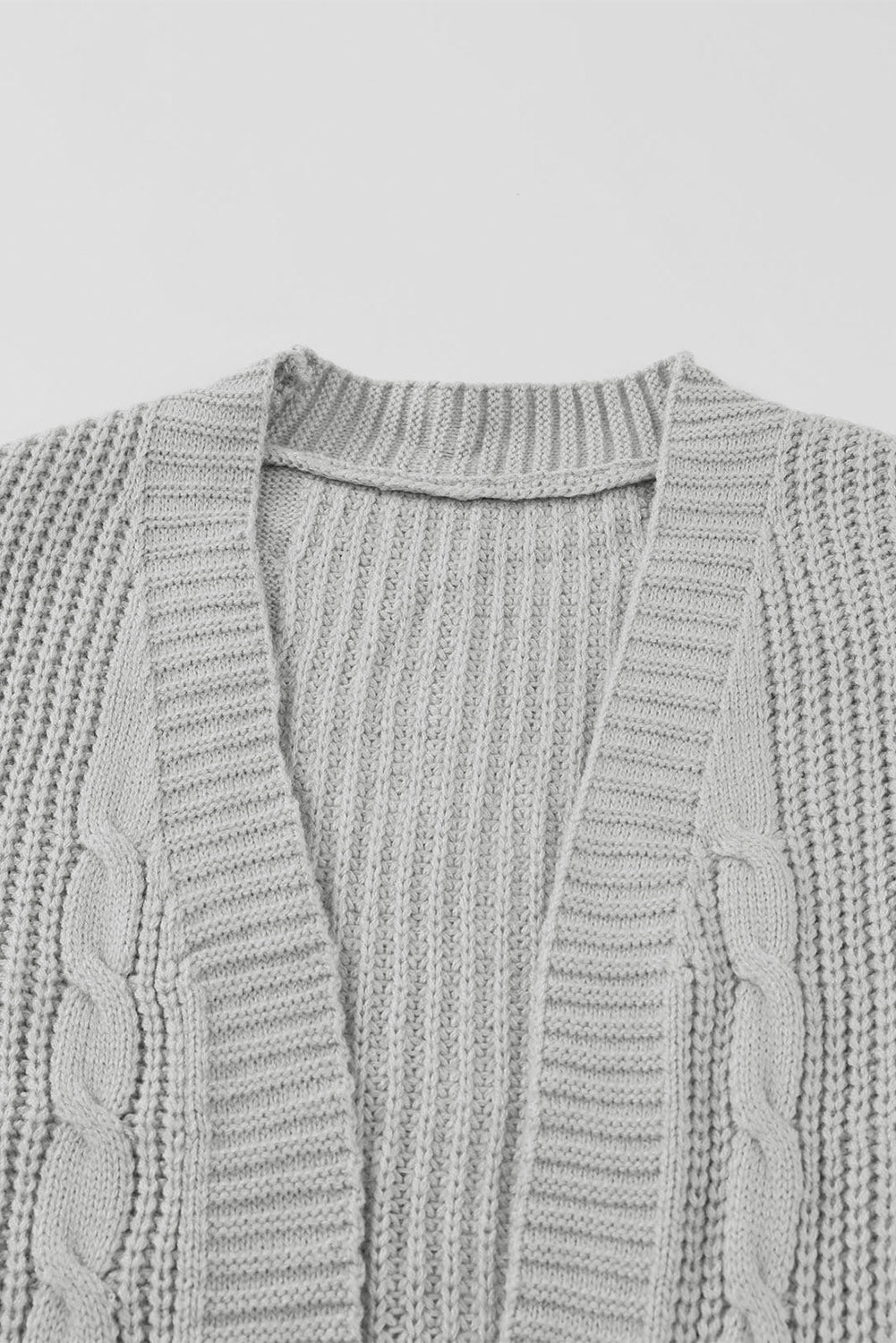 Mustard Knit Texture Long Cardigan