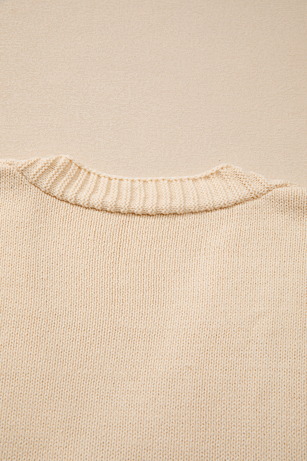 Black Open Knit Drop Shoulder Sweater Cardigan