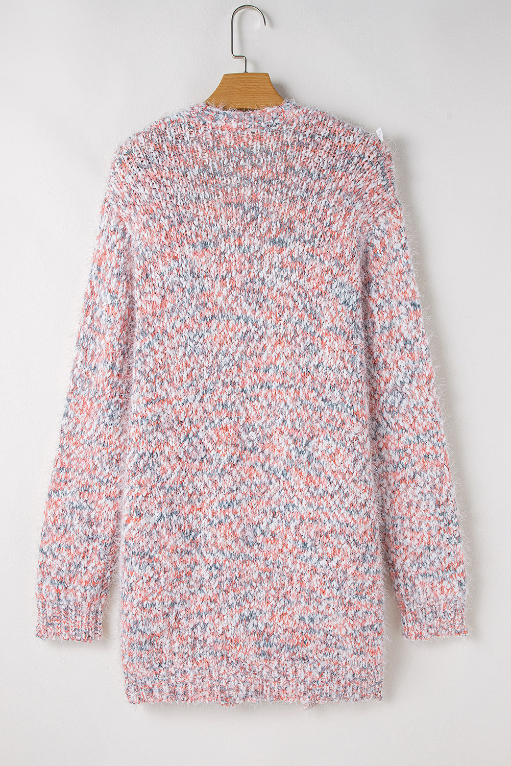 Yellow Multicolor Confetti Open Front Knit Cardigan