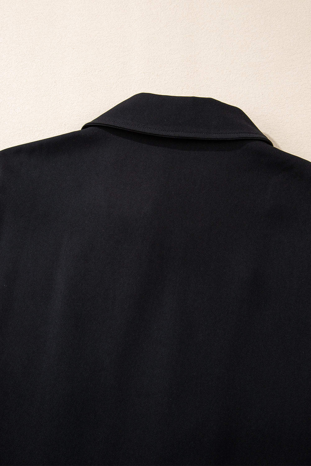 Red Dahlia Collar Tab Sleeve Zip Up Flap Detail Jacket