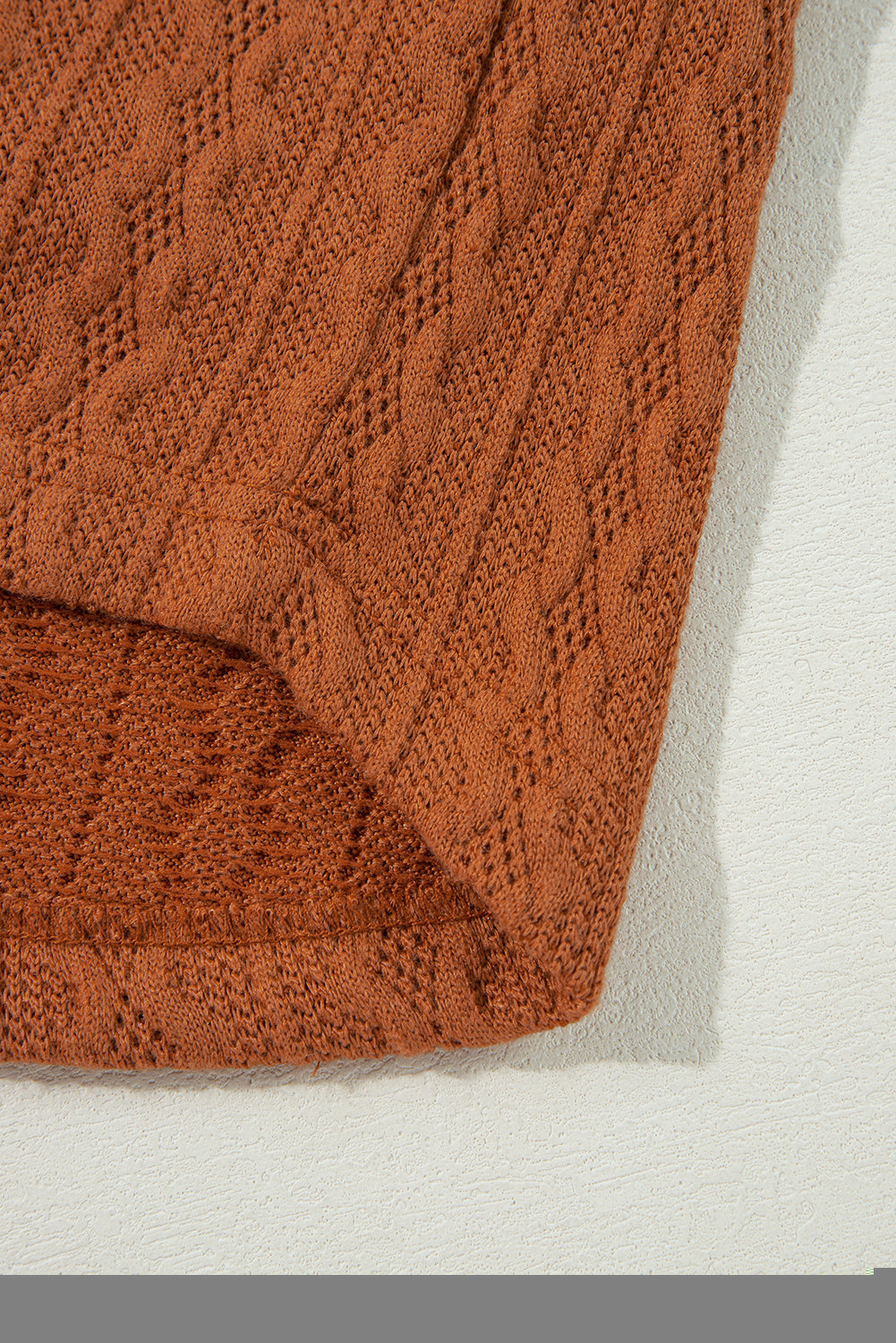 Canton Textured Knit Side Pockets Open Front Cardigan