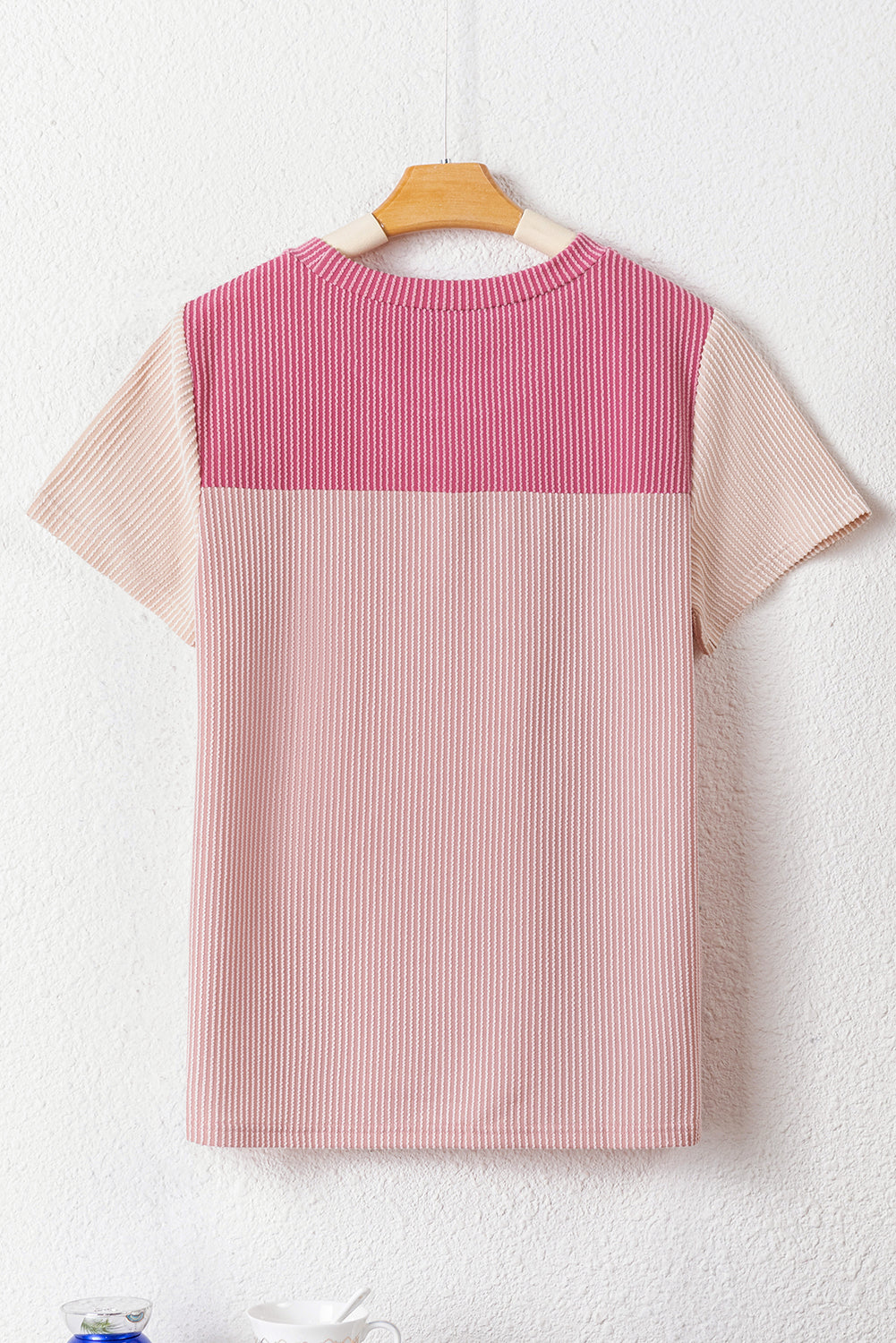 Skobeloff Rib Textured Colorblock T Shirt