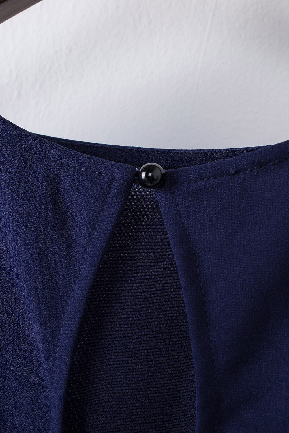 Blue Bracelet Sleeve Waist Tie Wide Leg Jumpsuit