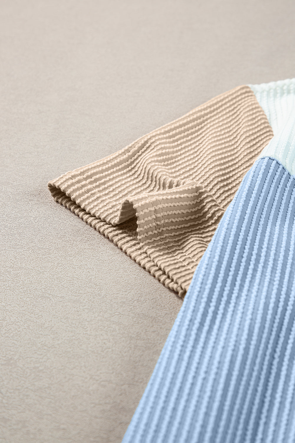 Skobeloff Rib Textured Colorblock T Shirt