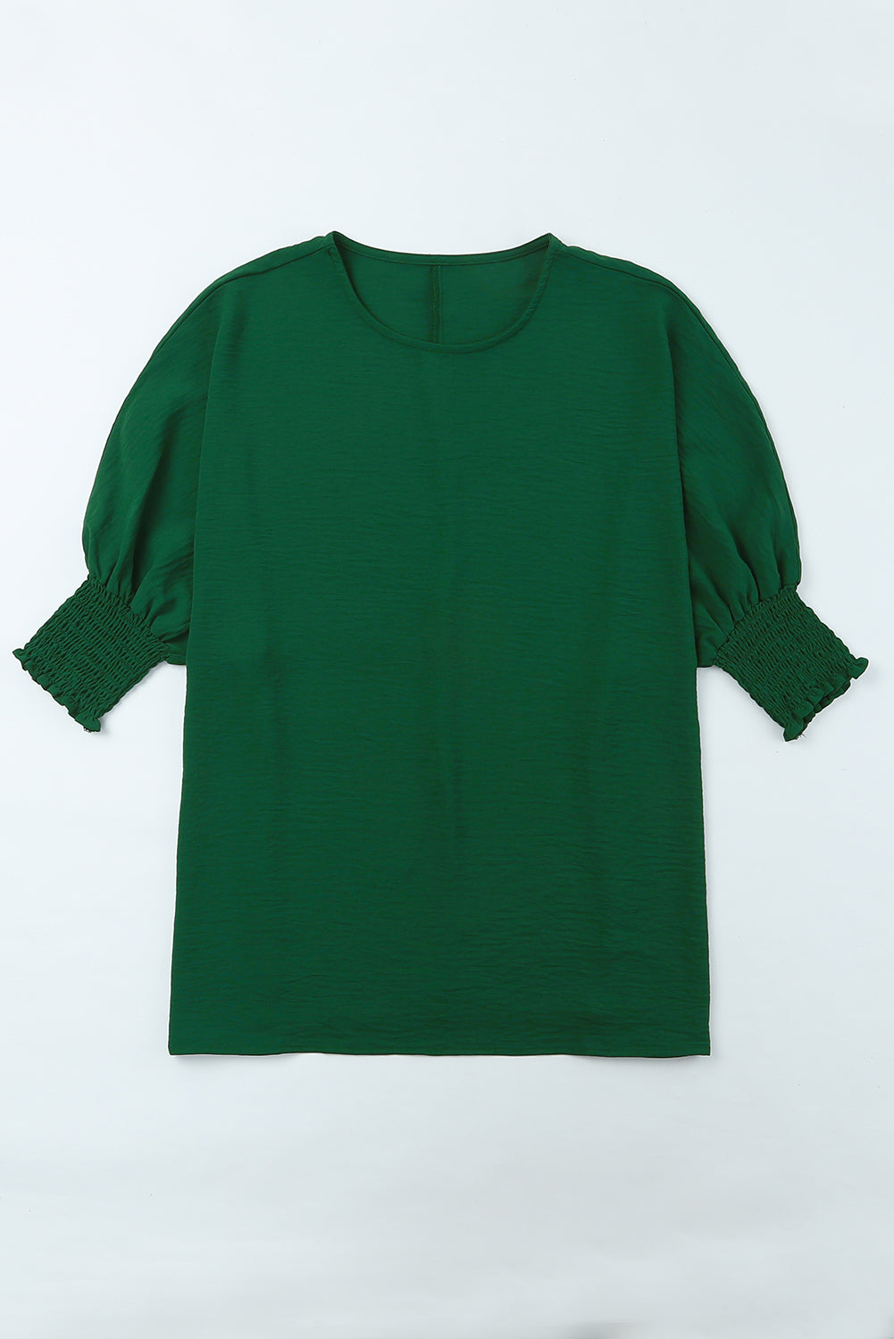Rose Smocked Wrist Shift Top