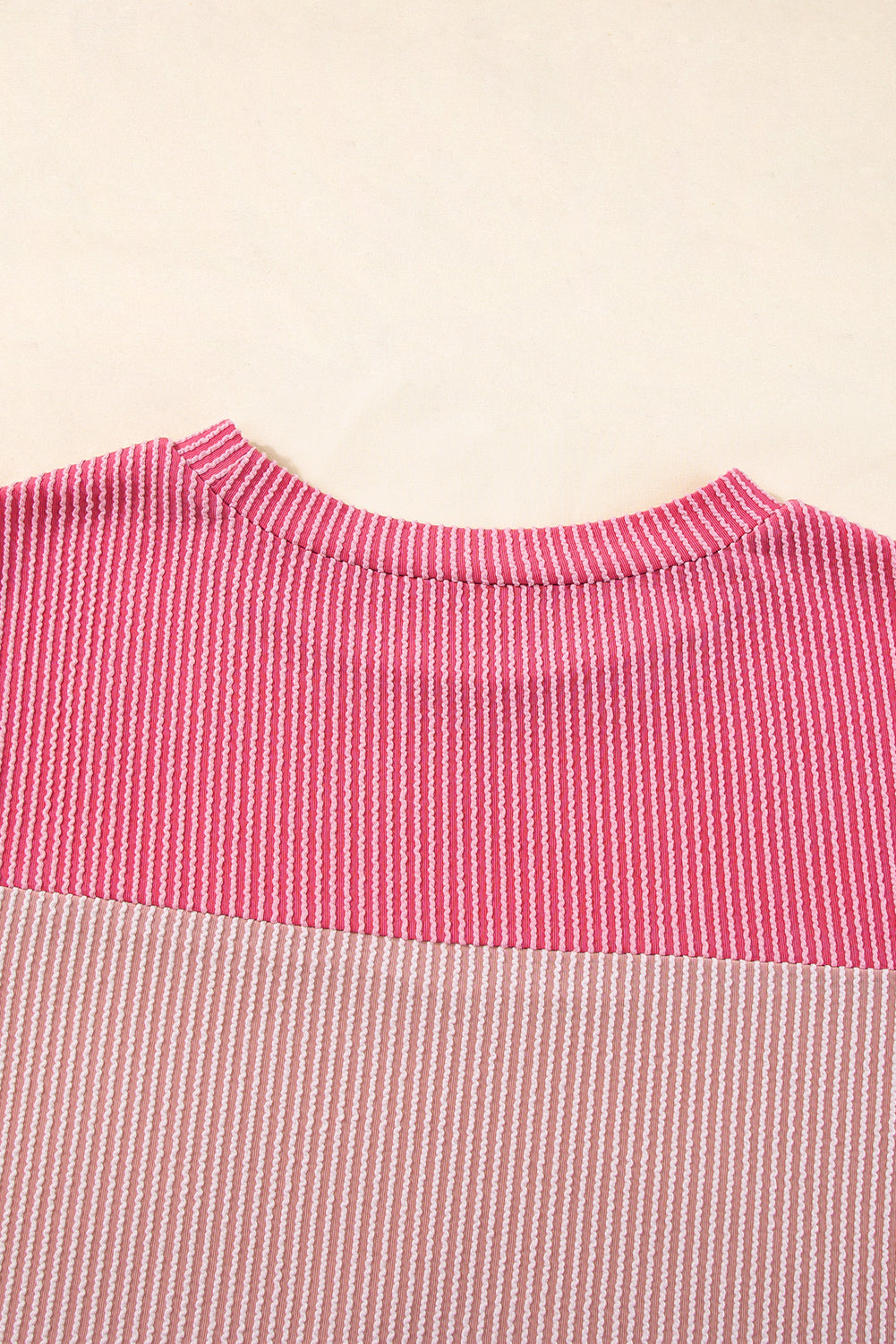 Skobeloff Rib Textured Colorblock T Shirt