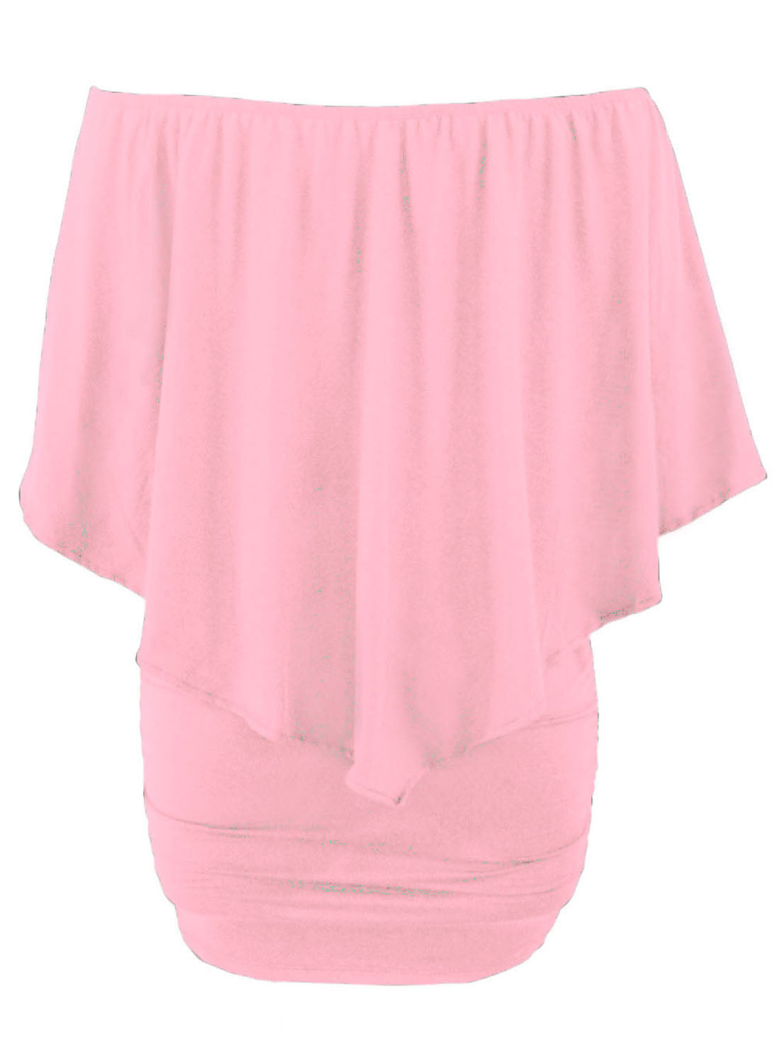 Multiple Dressing Layered Dark Blue Mini Poncho Dress