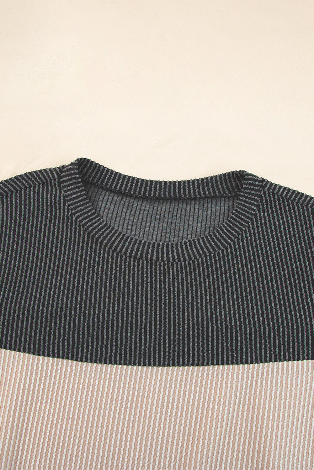 Skobeloff Rib Textured Colorblock T Shirt