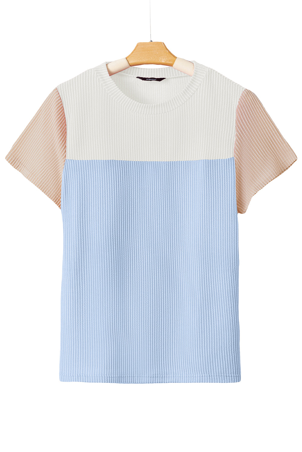 Skobeloff Rib Textured Colorblock T Shirt