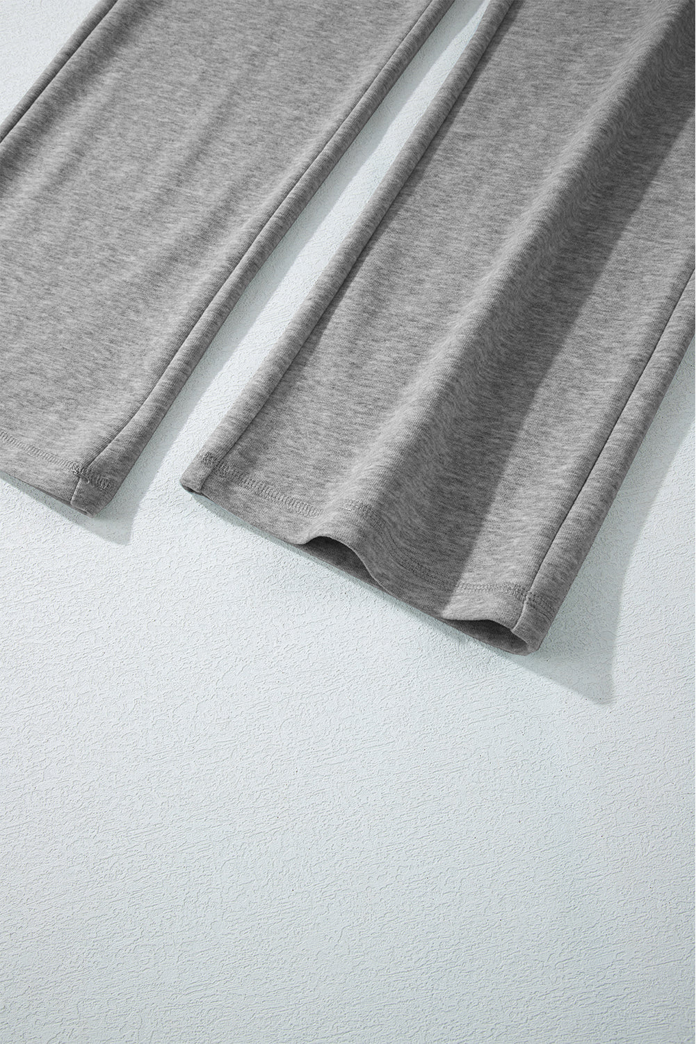 Navy Blue Solid Color Fleece Lined Drawstring Waist Casual Pants