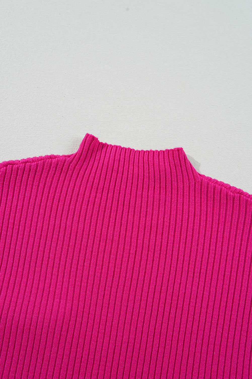 Beau Blue Patch Pocket Ribbed Knit Short Sleeve Sweater