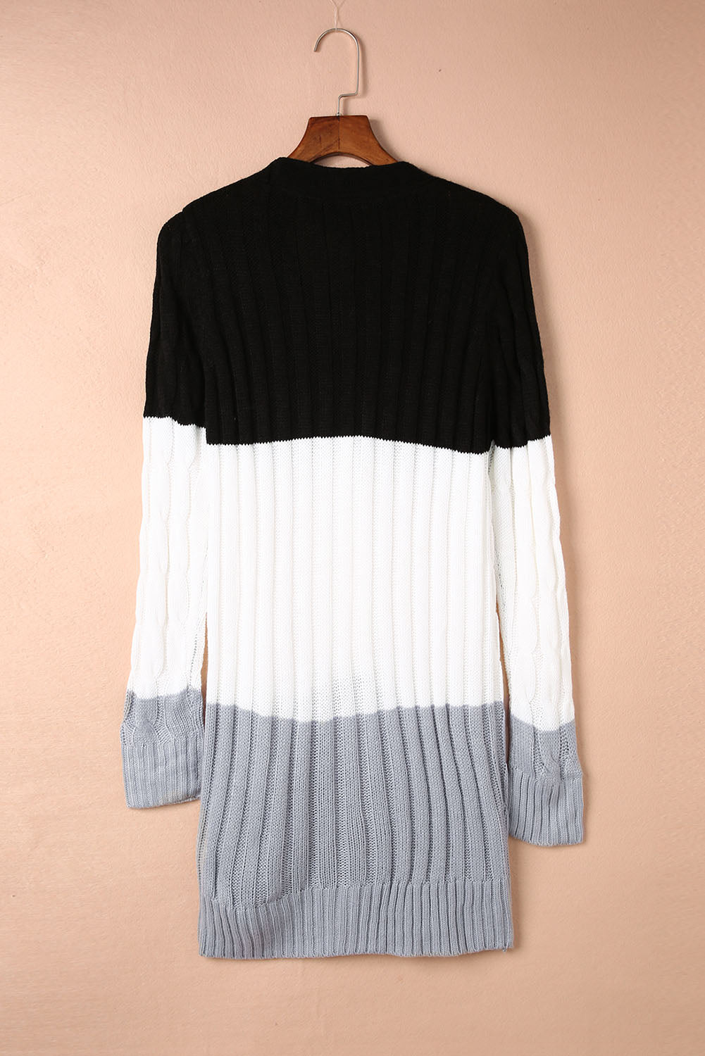 Sky Blue Button Pocket Knit Cardigan