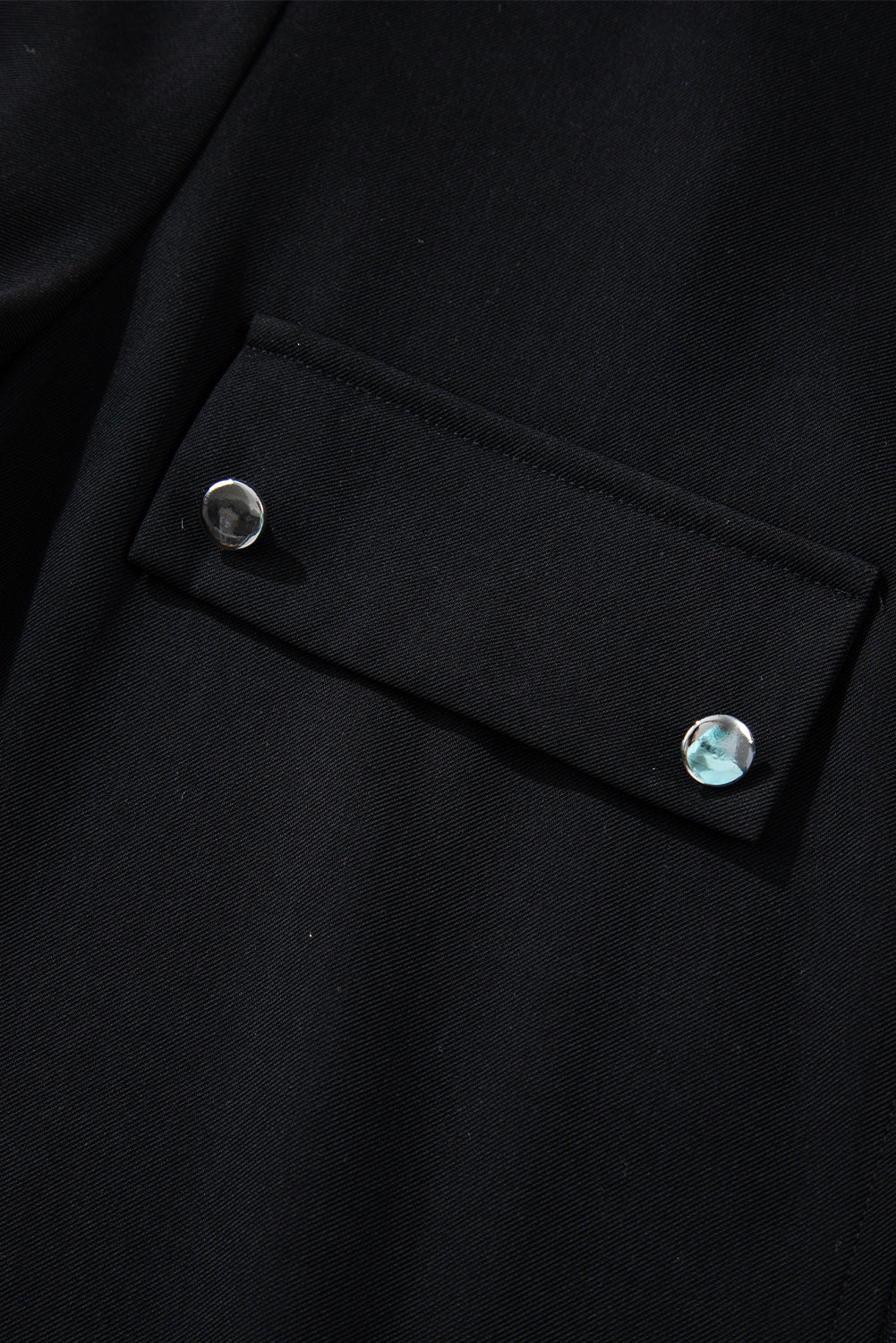 Red Dahlia Collar Tab Sleeve Zip Up Flap Detail Jacket
