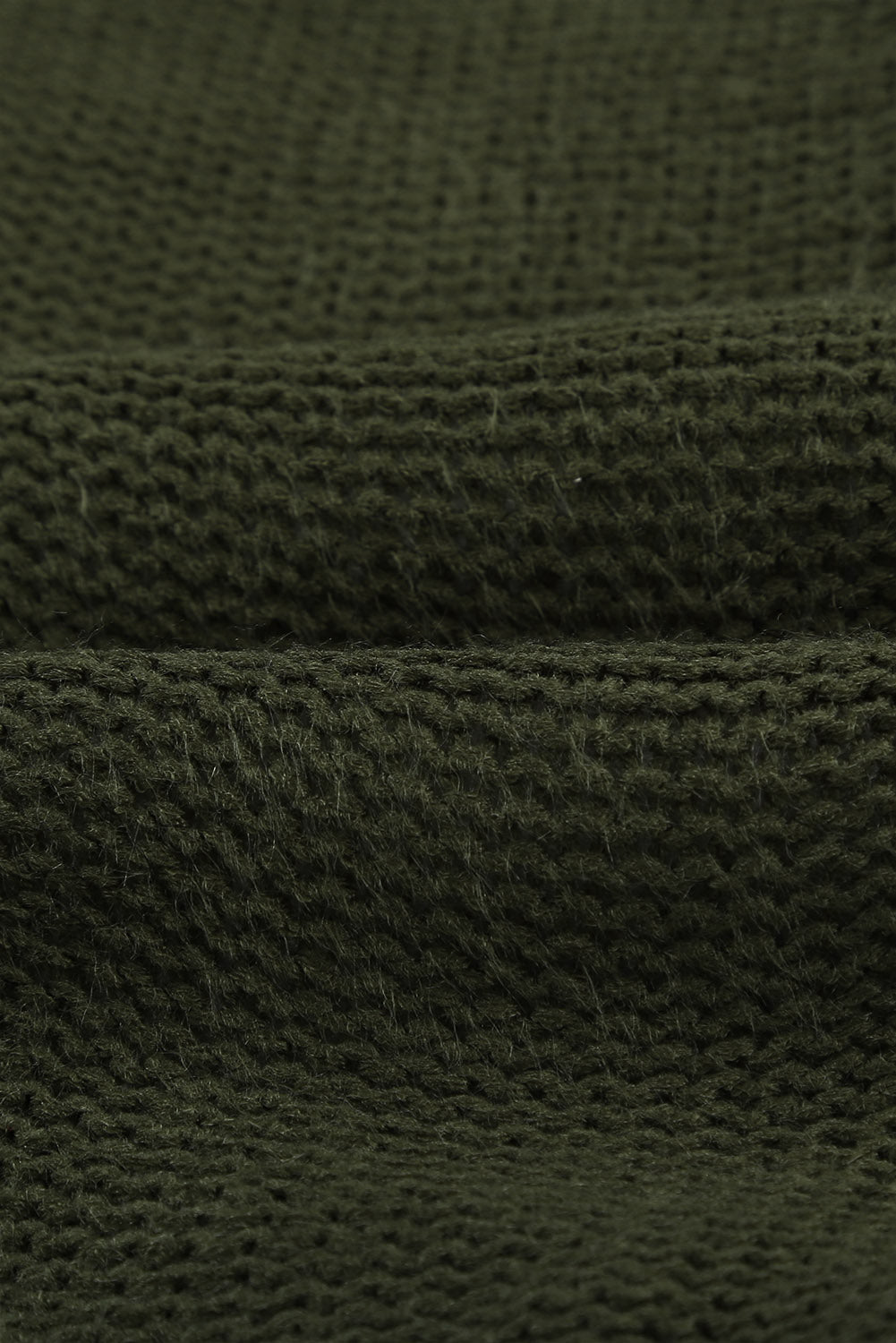 Fur Hood Horn Button Sweater Cardigan