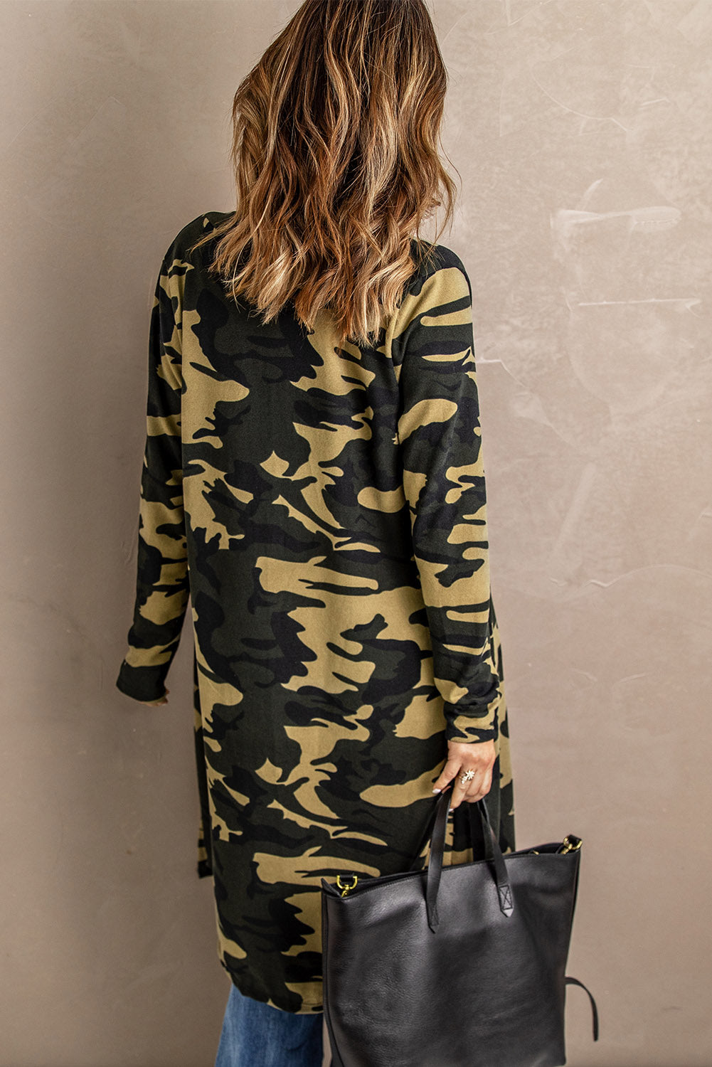 Snake Print Long Cardigan
