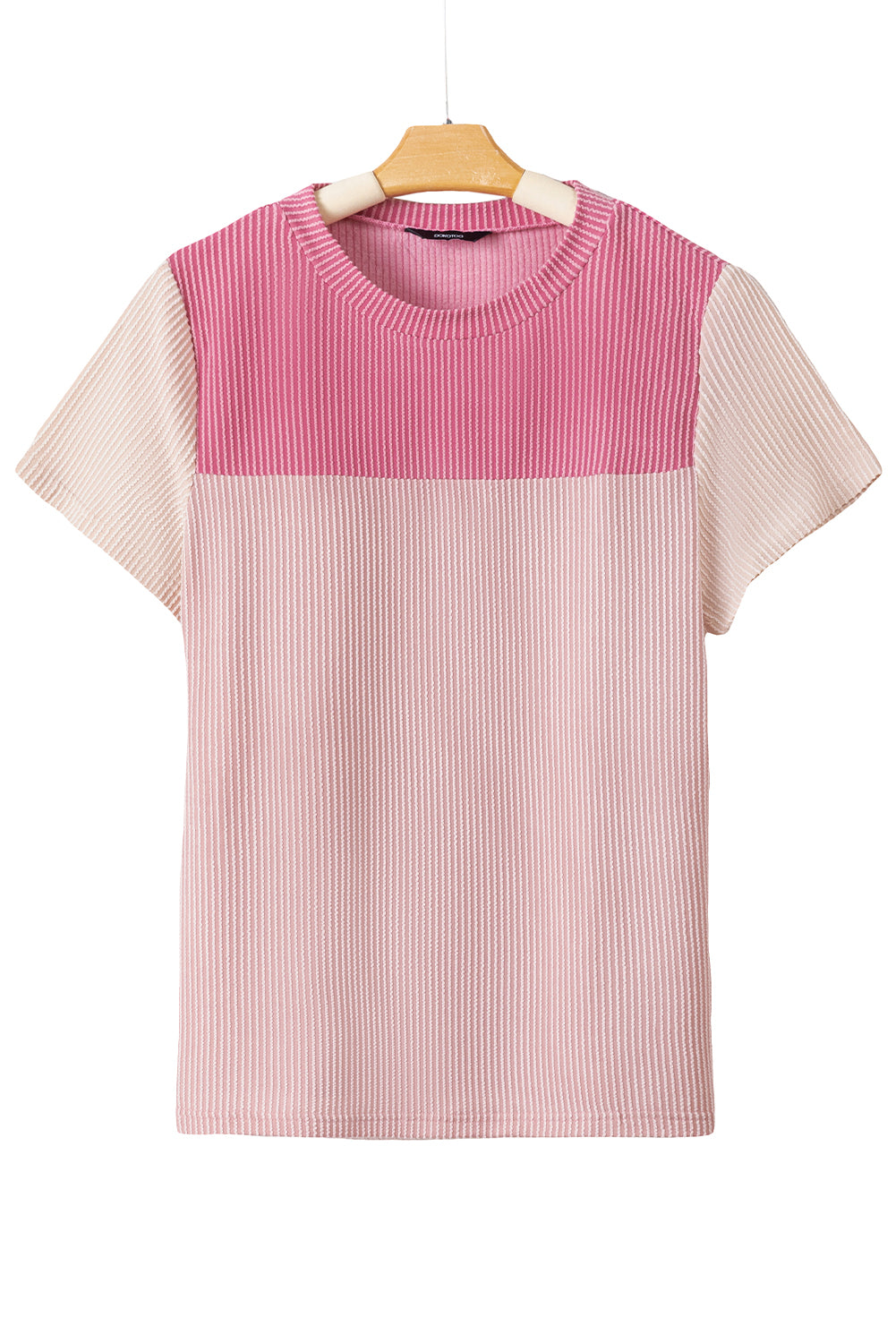 Skobeloff Rib Textured Colorblock T Shirt