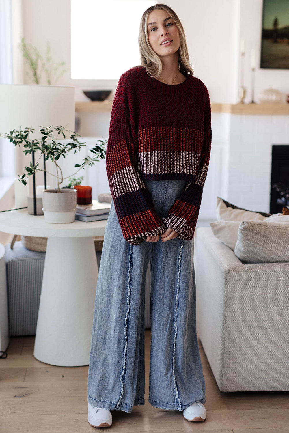 Dark Grey Light Wash Frayed Exposed Seam Wide Leg Denim Overall
