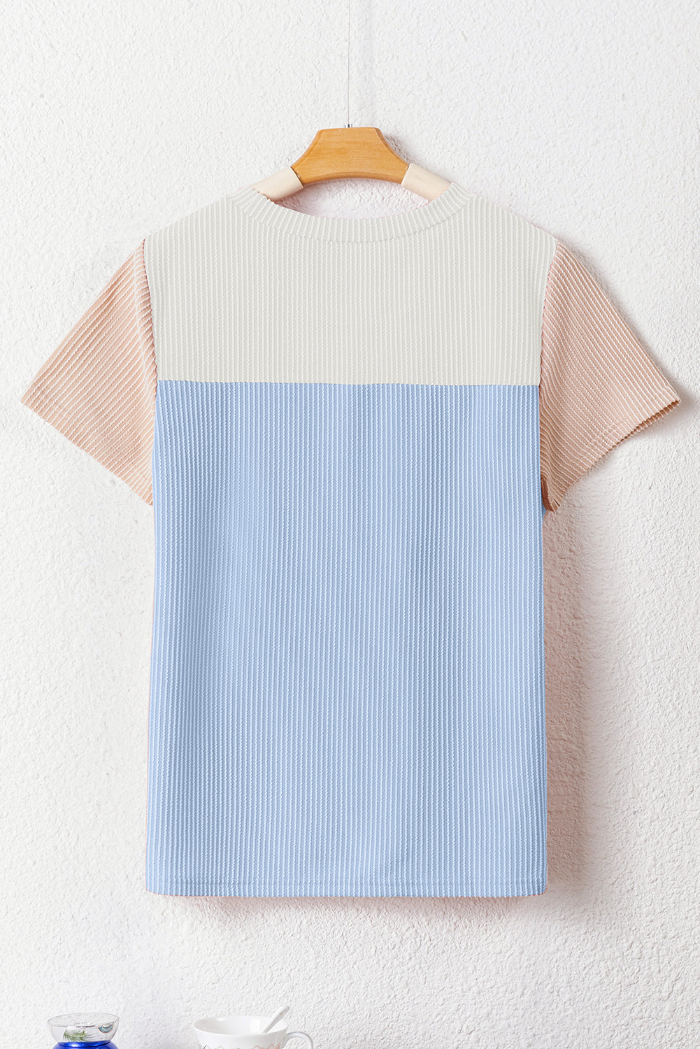 Skobeloff Rib Textured Colorblock T Shirt