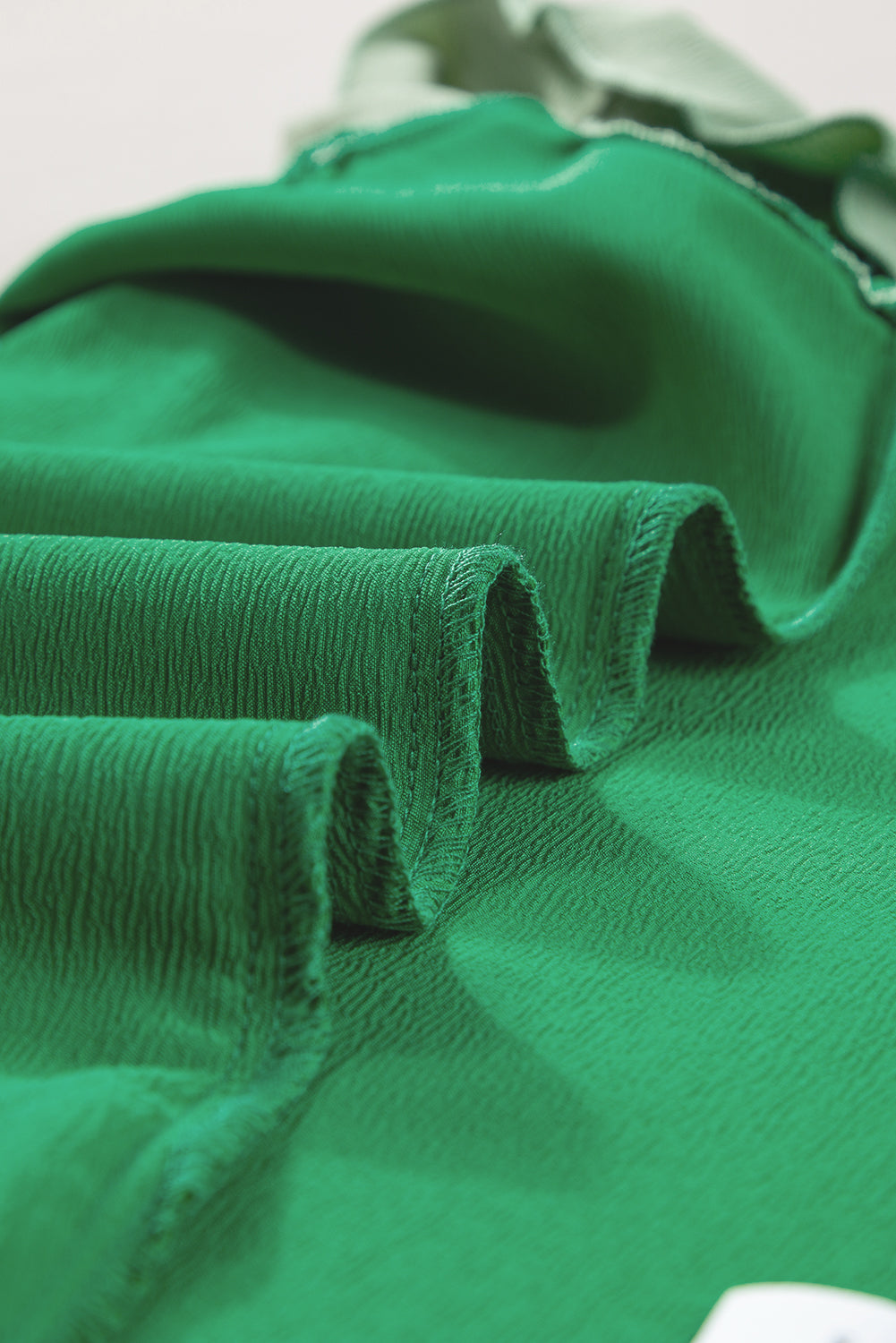 Orange Two Tone Ruffled Flutter Sleeve Blouse